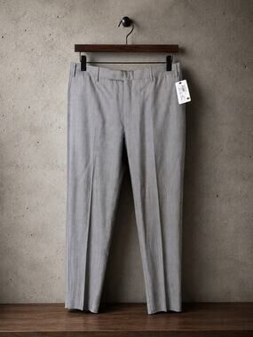 CC Collection Corneliani Gray Virgin Wool Silk Dress Pants Trousers NWT IT 50